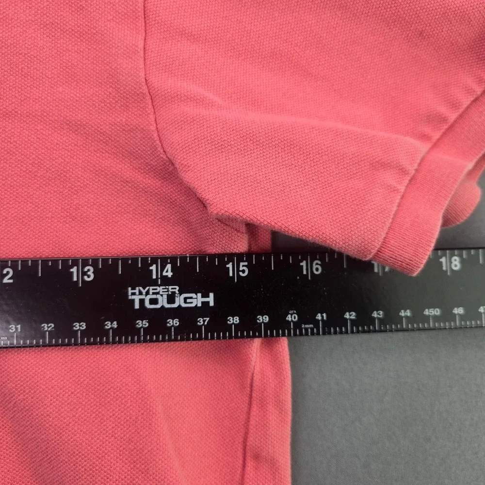 The Children's Place Polo Shirt Boys Large 10/12 Pink Short Sleeve Pique Cotton
